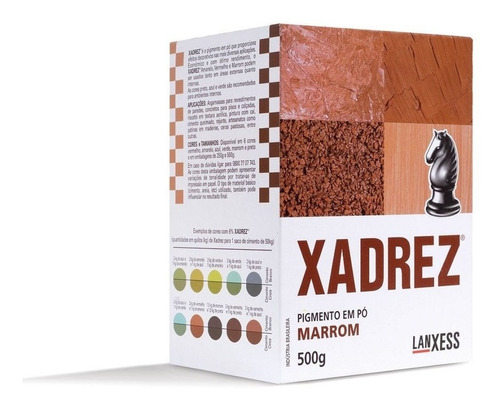 Corante Em Pó Xadrez Kit 2unidades 500gr Marrom